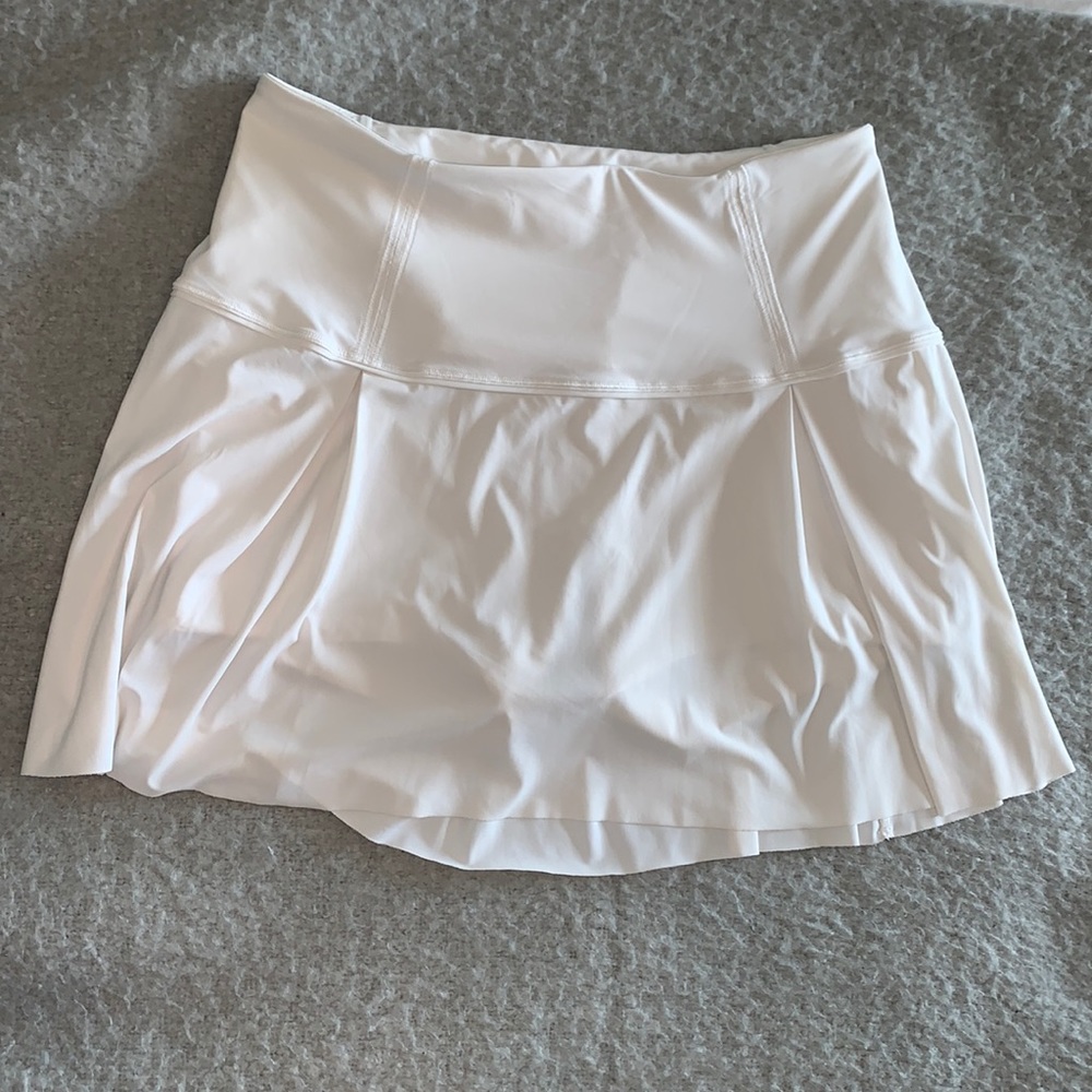 White Lulu Lemon Tennis Skirt